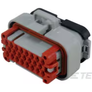 TE Connectivity-770680-4 Einzeladersteckverbinder, Gehäuse Conn Housing PL 23 POS Crimp ST Cable Mount Gray Tray Automotive