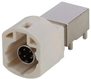 Amphenol-HSDNKRPPCB12B Connector RF HSD Connector, right angle, DIP, HSD+0, 1X1, K Coding with North, Tray, Low Profile