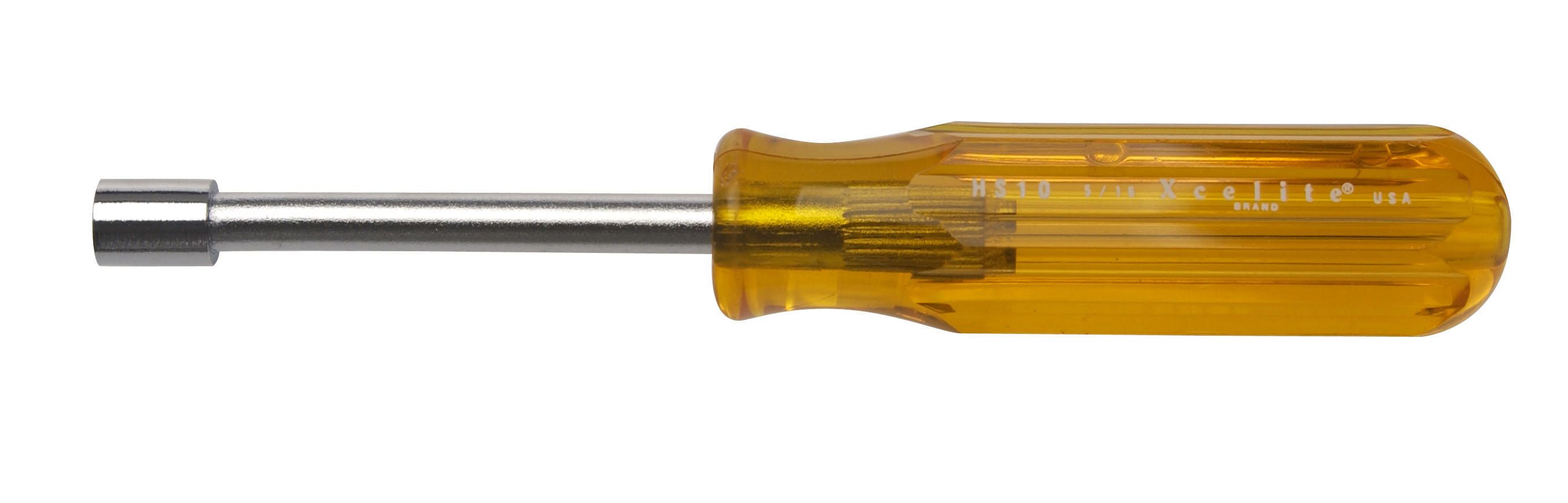 Weller Tools-HS14 Nut Drivers 7/16in x 3 1/8in Full Hollow Shaft Nutdriver, Brown Handle