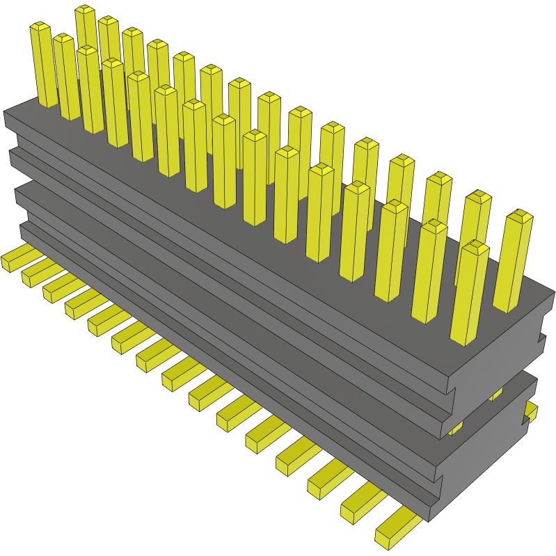 Samtec-AW-15-03-G-D-147-075 Cabezales del conector y receptáculos PCB Conn Board Stacker HDR 30 POS 0.8mm Solder ST SMD Tube