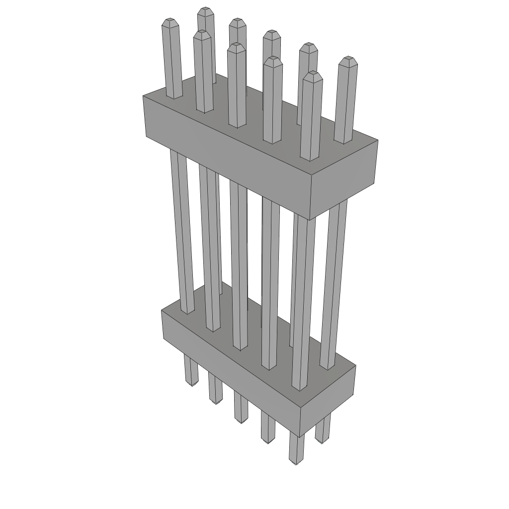 Samtec-TW-05-08-T-D-560-135 Steckverbinderleisten und Leiterplattenbuchsen Conn Board Stacker HDR 10 POS 2mm Solder ST Top Entry Thru-Hole Bulk