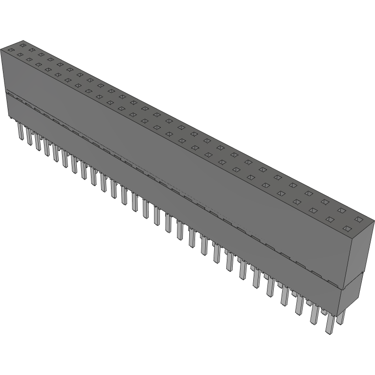 Samtec-ESW-128-23-T-D Steckverbinderleisten und Leiterplattenbuchsen Conn Elevated Socket SKT 56 POS 2.54mm Solder ST Top Entry Thru-Hole Tube
