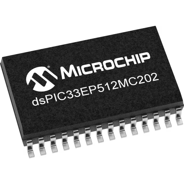Microchip Technology-DSPIC33EP512MC202-H/SO Microcontrollers - MCUs MCU 16-bit dsPIC RISC 512KB Flash 3.3V 28-Pin SOIC W Tube Automotive AEC-Q100