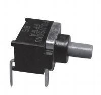 NIDEC Copal Electronics-CFP2-1FC4-AW Botón pulsador Switch Push Button ON (ON) SPDT Round Plunger 28VDC 0.4VA Momentary Thru-Hole PC Pins