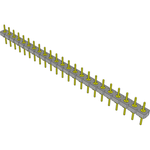 Conn Unshrouded Header HDR 23 POS 2.54mm Solder ST Top Entry Thru-Hole Tube