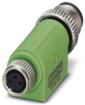 PHOENIX CONTACT-1519752 Sensor Accessories Adapter, 3-position, Plug straight M12 For Sensor
