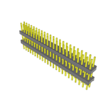 Conn Board Stacker HDR 46 POS 2.54mm Solder ST Top Entry Thru-Hole Bulk