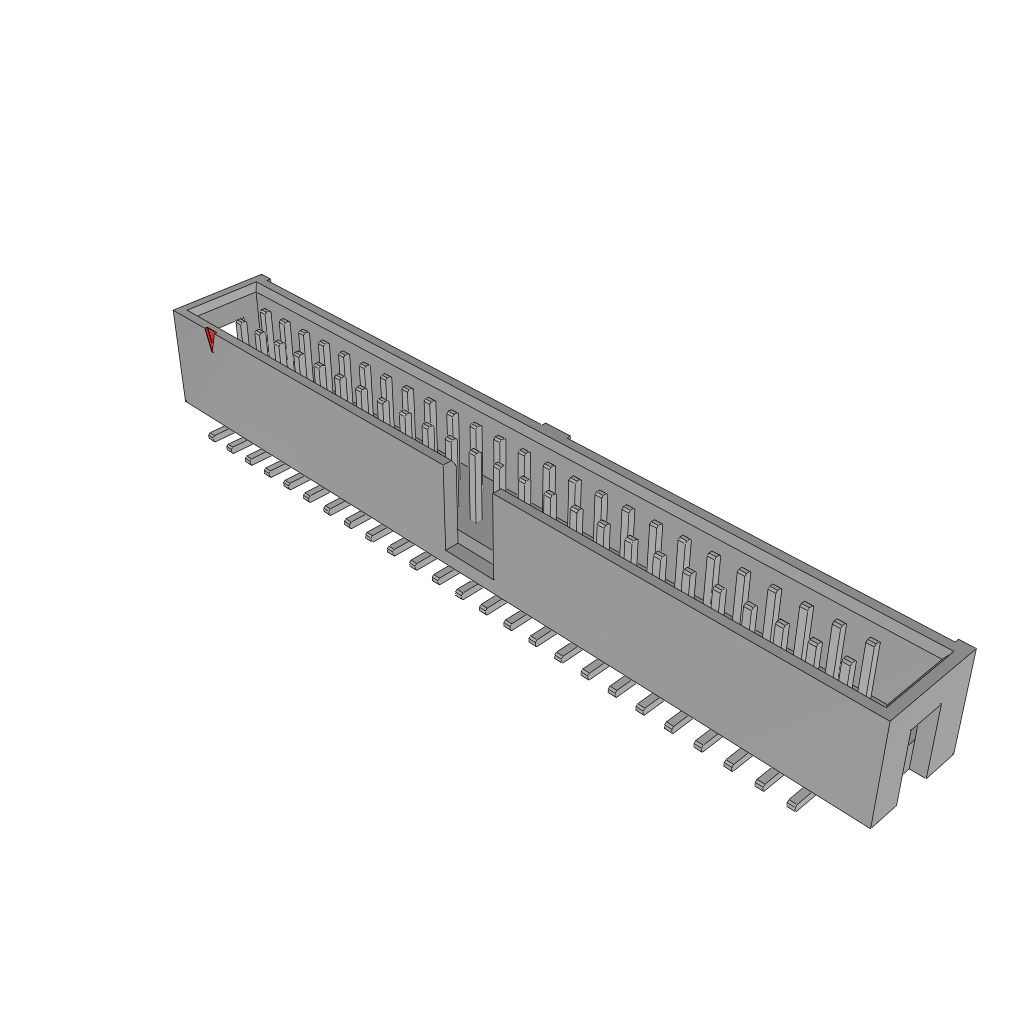 Samtec-HTST-125-01-T-DV Cabezales del conector y receptáculos PCB Conn Shrouded Header (4 Sides) HDR 50 POS 2.54mm Solder ST Top Entry SMD Tube