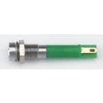 LED Panel Mount Indicator Uni-Color Green 6mcd 2-Pin