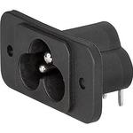 Conn Power M 3 POS Solder ST Flange Mount 3 Terminal 1 Port