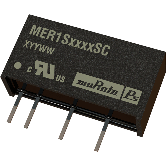 Murata Power Solutions-MER1S1212SC DC to DC Converter and Switching Regulator Module Module DC-DC 12VIN 1-OUT 12V 0.084A 1W 4-Pin SIP Module Tube