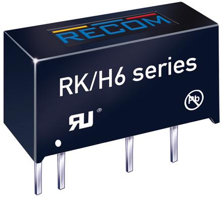 RECOM Power GmbH-RK-1205S/H6 DC to DC Converter and Switching Regulator Module Module DC-DC 12VIN 1-OUT 5V 0.2A 1W 4-Pin SIP Module Tube