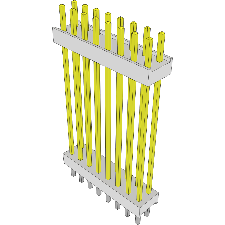 Samtec-HW-08-14-S-D-1140-140 Steckverbinderleisten und Leiterplattenbuchsen Conn Board Stacker HDR 16 POS 2.54mm Solder ST Top Entry Thru-Hole Bulk
