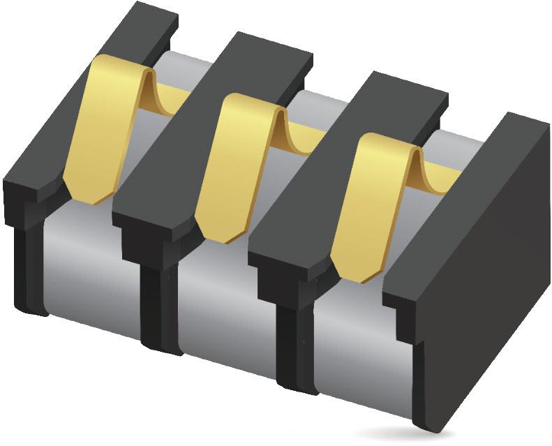 KYOCERA AVX Components Corporation-009155004251006 Raccordement d'alimentation Conn Battery M 4Power POS 2.5mm Solder ST SMD 4 Terminal 1 Port T/R