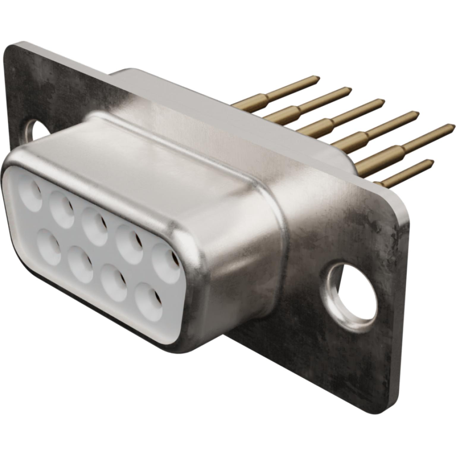 Molex-173109-0848 Steckverbinder, D-Sub Conn D-Sub F 9 POS 1.42mm Solder ST Thru-Hole 9 Terminal 1 Port Carton