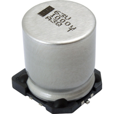 Vishay-MAL214699706E3 Kondensator, Aluminium Cap Aluminum Lytic 100uF 80V 20% (12.5 X 13mm) SMD 0.58A 2500h 125°C T/R Automotive AEC-Q200