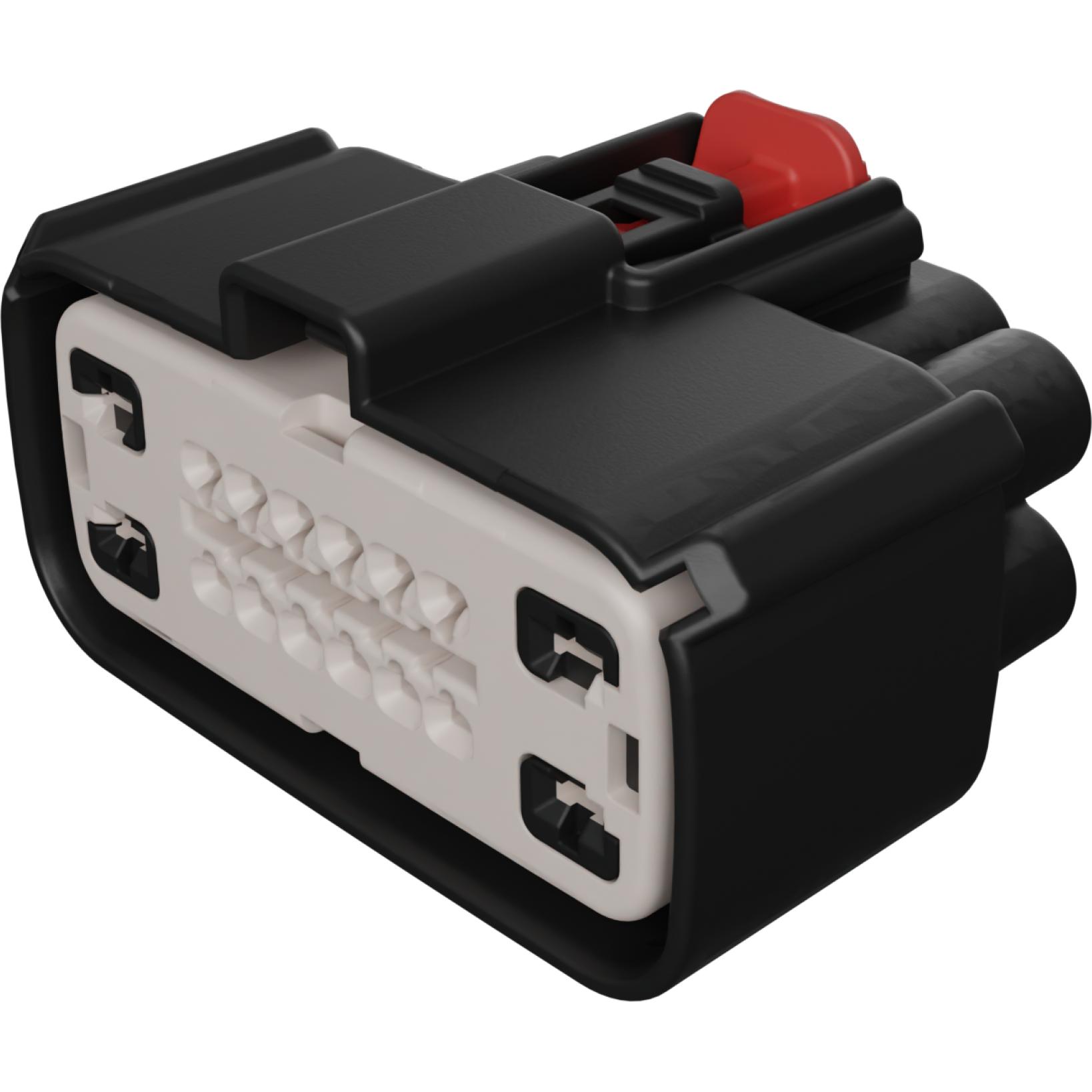 Molex-0349851606 Gaine de câblage de raccordement discret Conn Housing RCP 16 POS 3.5mm Crimp ST Cable Mount Black MX 150™ Carton