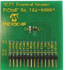 Microchip Technology-TC77DM-PICTL Placas y kits de desarrollo del sensor TC77 THERMAL SENSOR PICTAIL DEMO BOARD