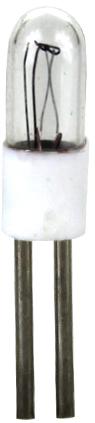 Visual Communications-6839BPE Lampe T-1 Midget Flange Clear Incandescent Lamp CC-2F 4000 Hours
