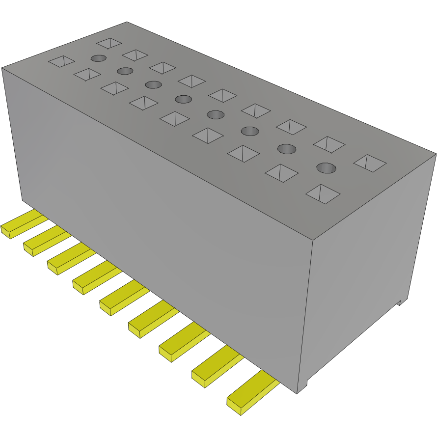 Samtec-CLE-109-01-F-DV-A Steckverbinderleisten und Leiterplattenbuchsen Conn Socket Strip SKT 18 POS 0.8mm Solder ST SMD Tube