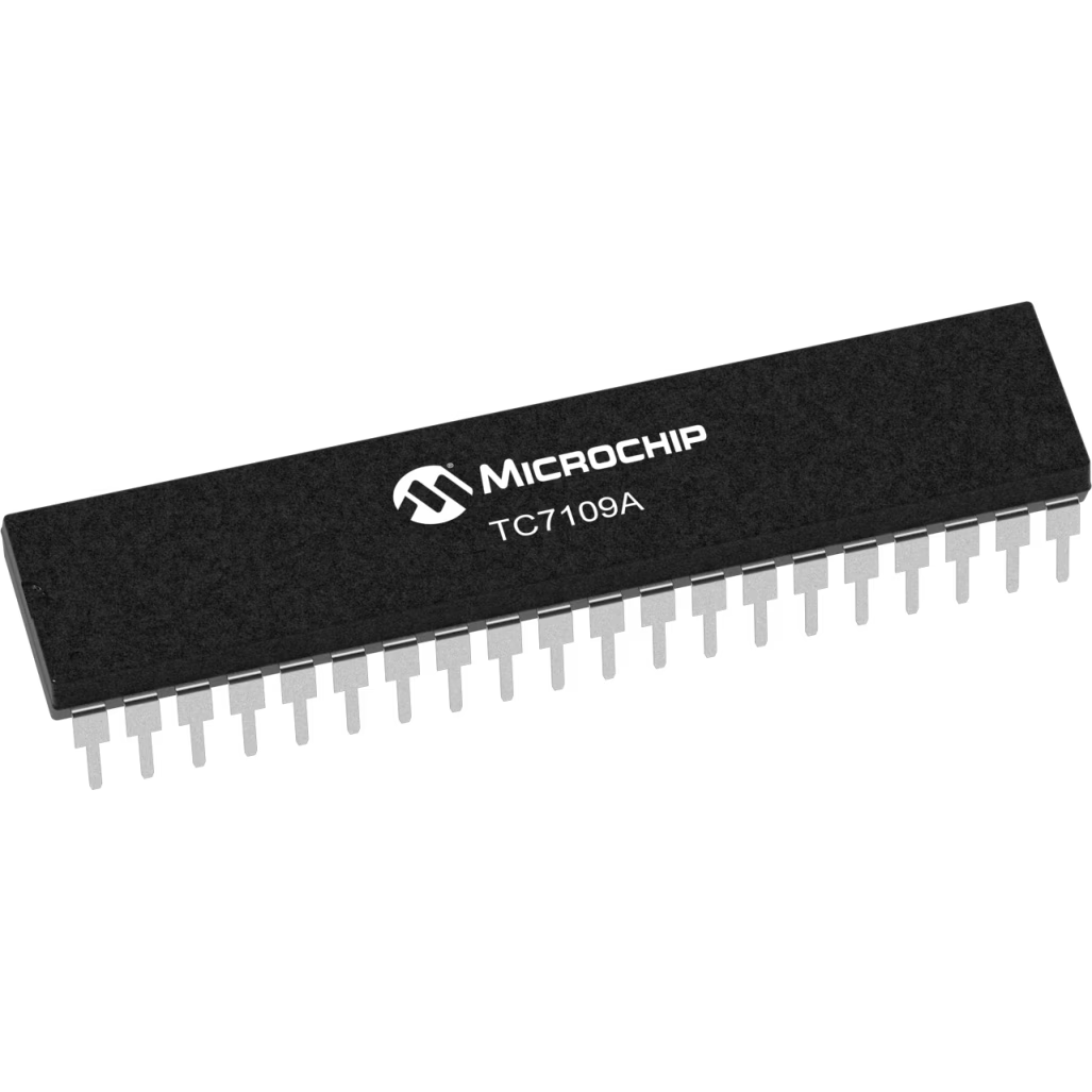 Microchip Technology-TC7109ACPL ADC 1-Channel Single ADC Dual Slope 10sps 12-bit+Sign Parallel 40-Pin PDIP Tube
