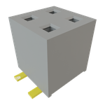 Conn Socket Strip SKT 4 POS 2mm Solder ST Bottom Entry SMD Tube