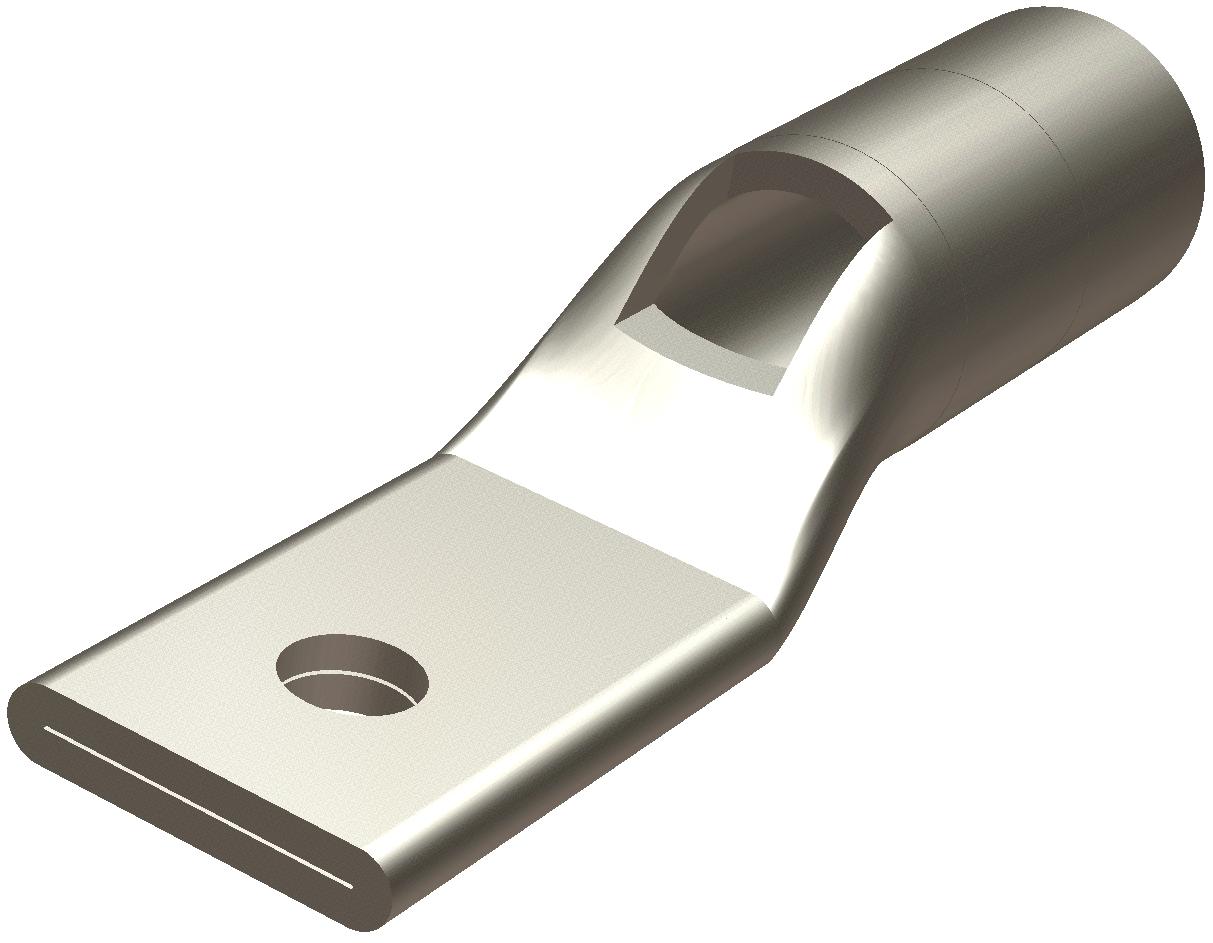 BURNDY-YA25L2NT14E1 Connector Terminals Barrel Terminal (1/0)AWG Copper Pink 83mm Electro Tin HYLUG™ Carton