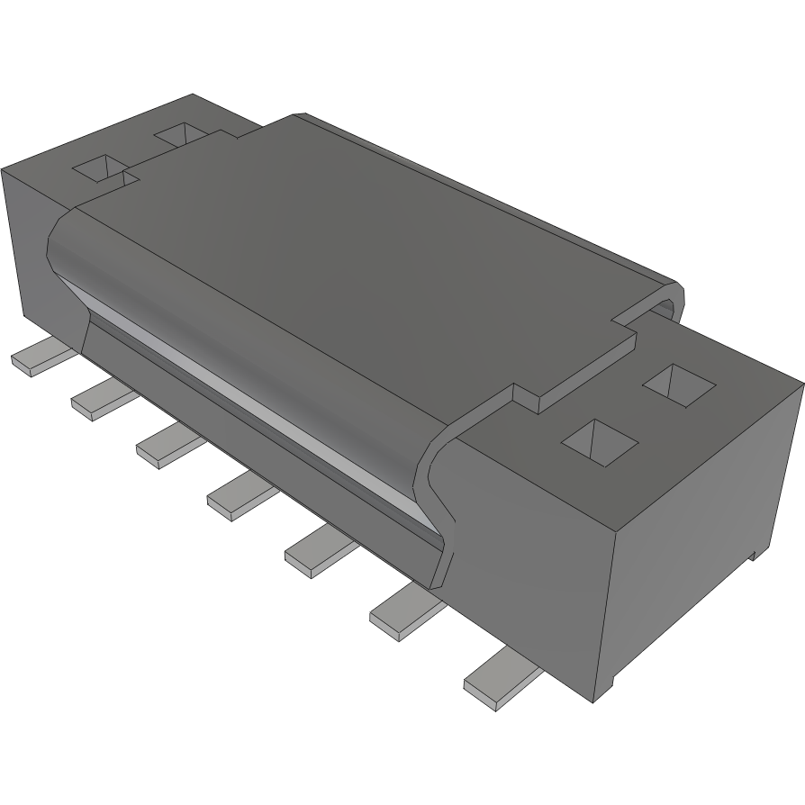 Samtec-CLP-107-02-LM-D-A-P-TR Cabezales del conector y receptáculos PCB Conn Socket Strip SKT 14 POS 1.27mm Solder ST Top Entry SMD TIGER CLAW™ T/R