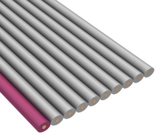 CnC Tech, LLC-302-28-10-GR-0250F Cable plano Flat Ribbon Cable Polyvinyl Chloride 10Conductors 28AWG 300V 76.2m Reel