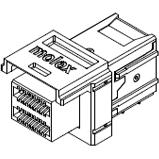 Molex-0768671011 Steckverbinder, Telefon und Telekommunikation Conn I-Pass+ RCP 36 POS Press Fit RA Thru-Hole 36 Terminal 1 Port Tray