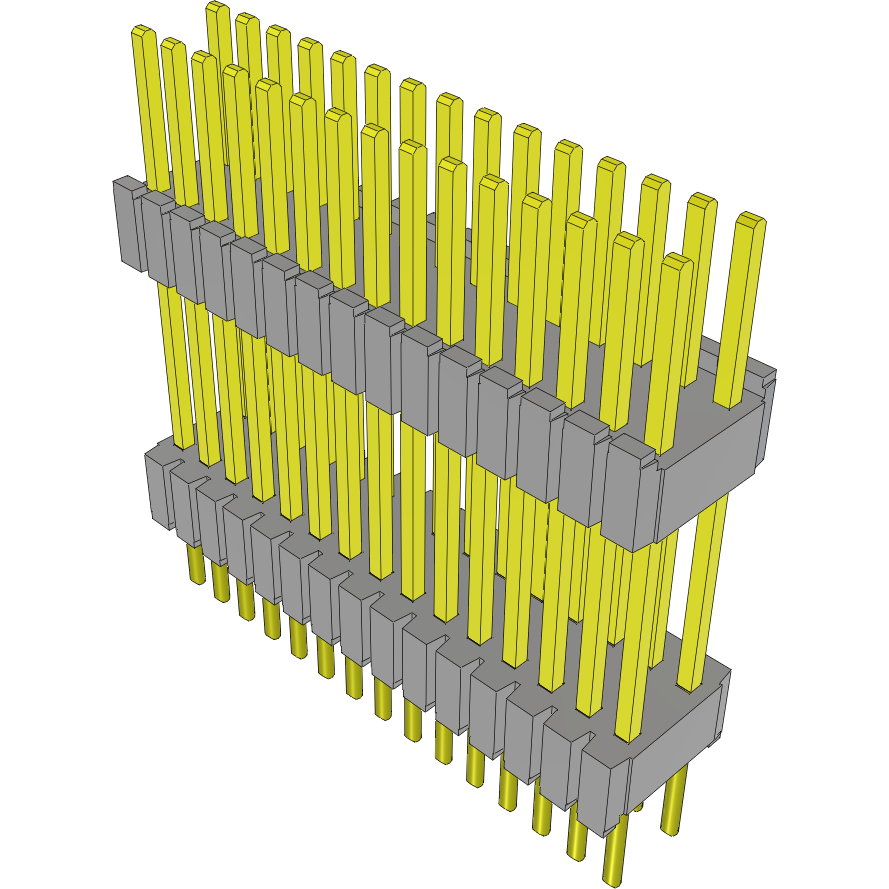 Samtec-DWM-15-59-G-D-469 Connector Headers and PCB Receptacles Conn Board Stacker HDR 30 POS 1.27mm Solder ST Thru-Hole Tube