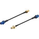 Cable Assembly Coaxial 0.1m 26AWG SMA to SMB F-M