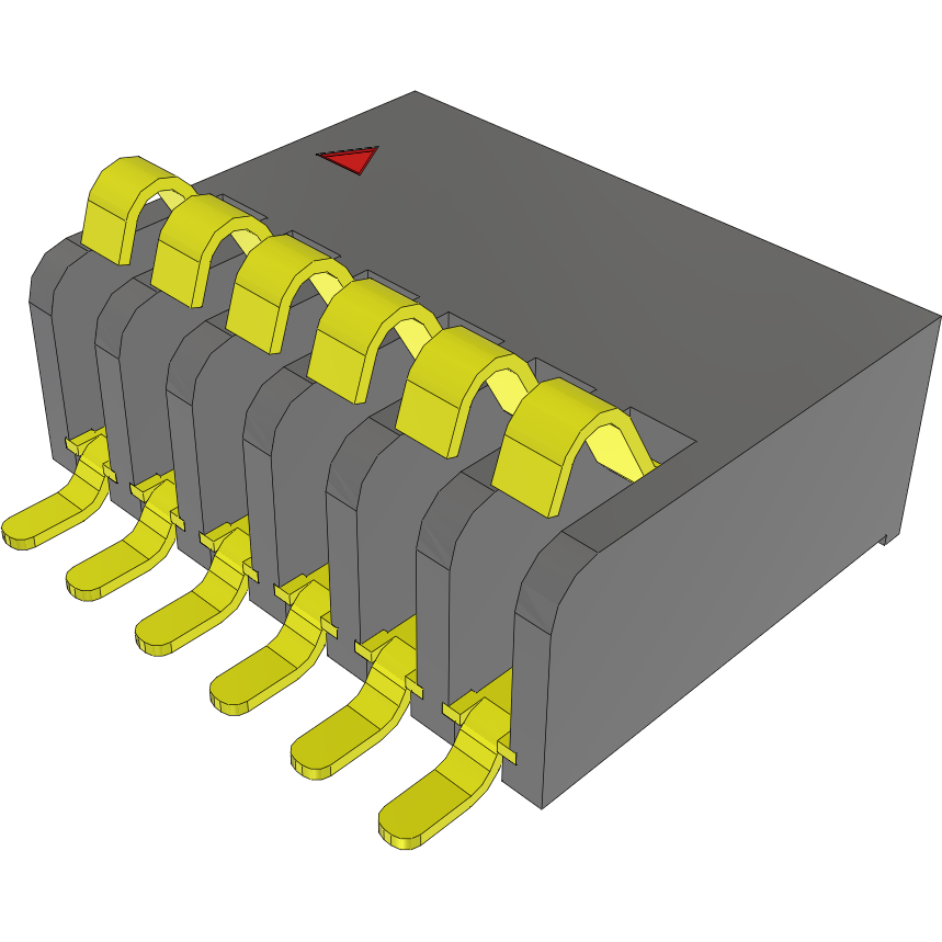 Samtec-SIBF-06-F-S-AB Piastre connettori e prese PCB Conn One Piece Interface M 6 POS 1.27mm Solder RA Side Entry SMD Tube