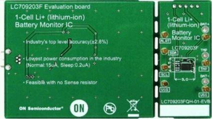 onsemi-LC709203FQH-01-GEVB Cartes et kits de développement de gestion de la puissance LC709203FQH-01 Battery Management Evaluation Board