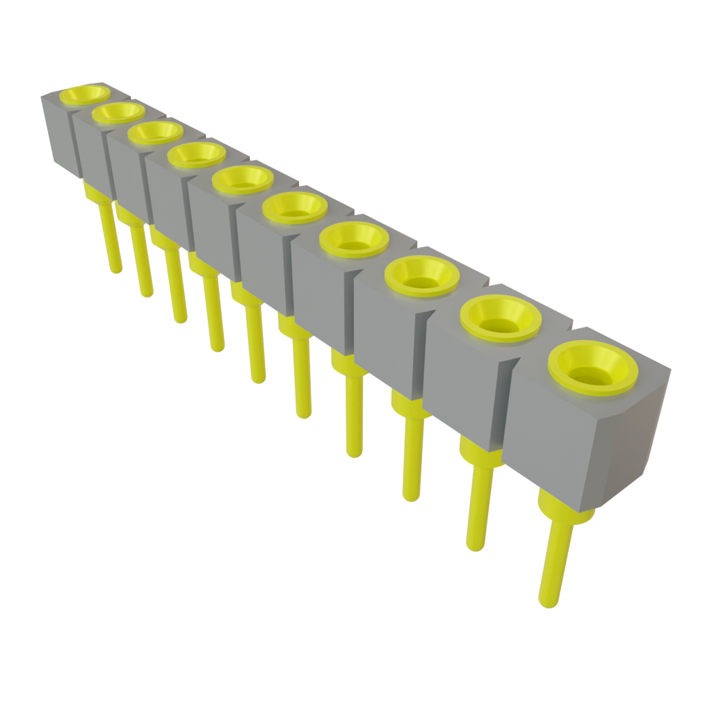Samtec-SS-110-T-2 连接器插头及 PCB 插座 Conn Socket Strip SKT 10 POS 2.54mm Solder ST Top Entry Thru-Hole Tube