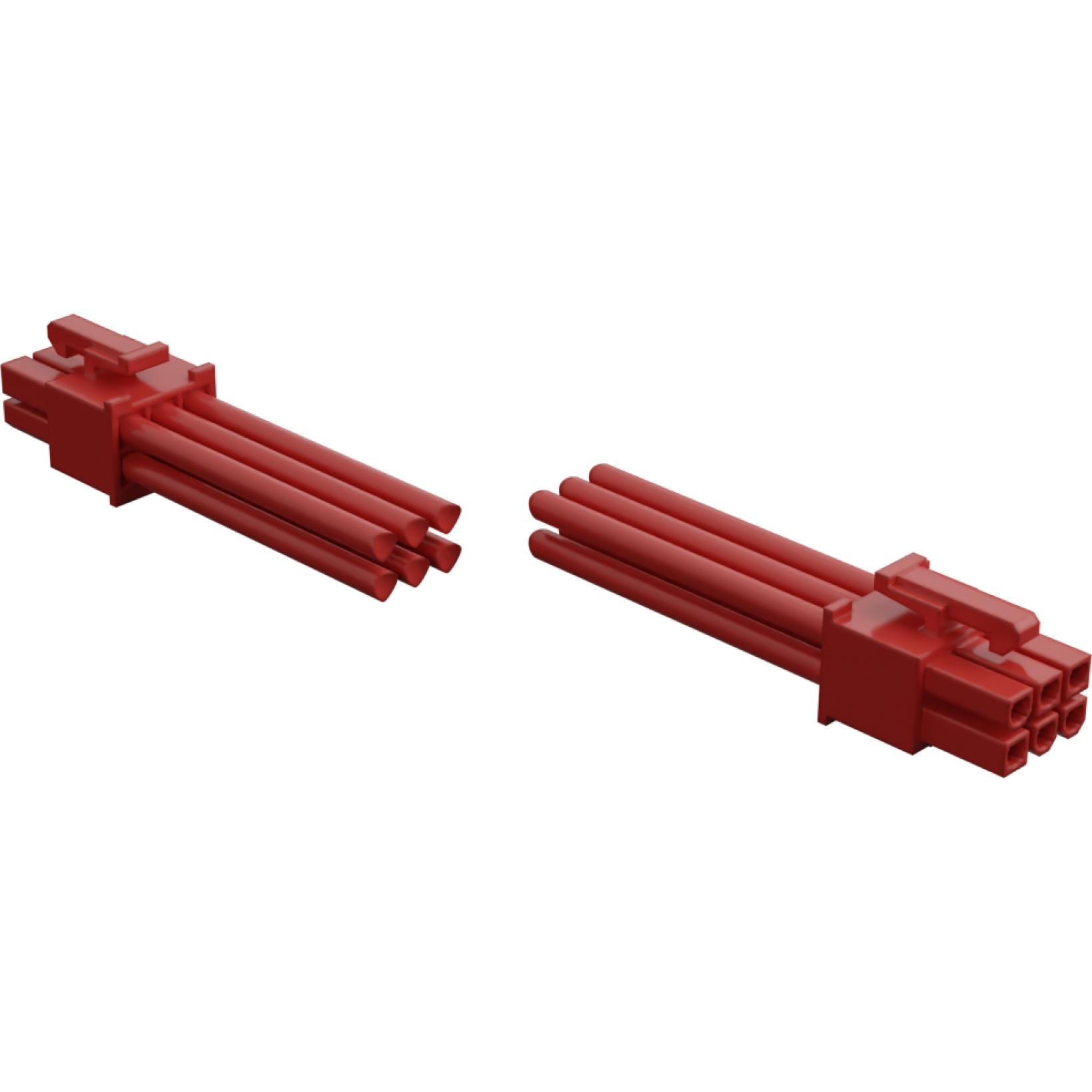 Molex-2261961063 Andere Kabelbaugruppen Cable Assembly UL 1007 OTS Discrete Wire 0.3m 16AWG Mini-Fit Versa Color to Mini-Fit Versa Color 6 to 6 POS (2)F Crimp/Compression Bag