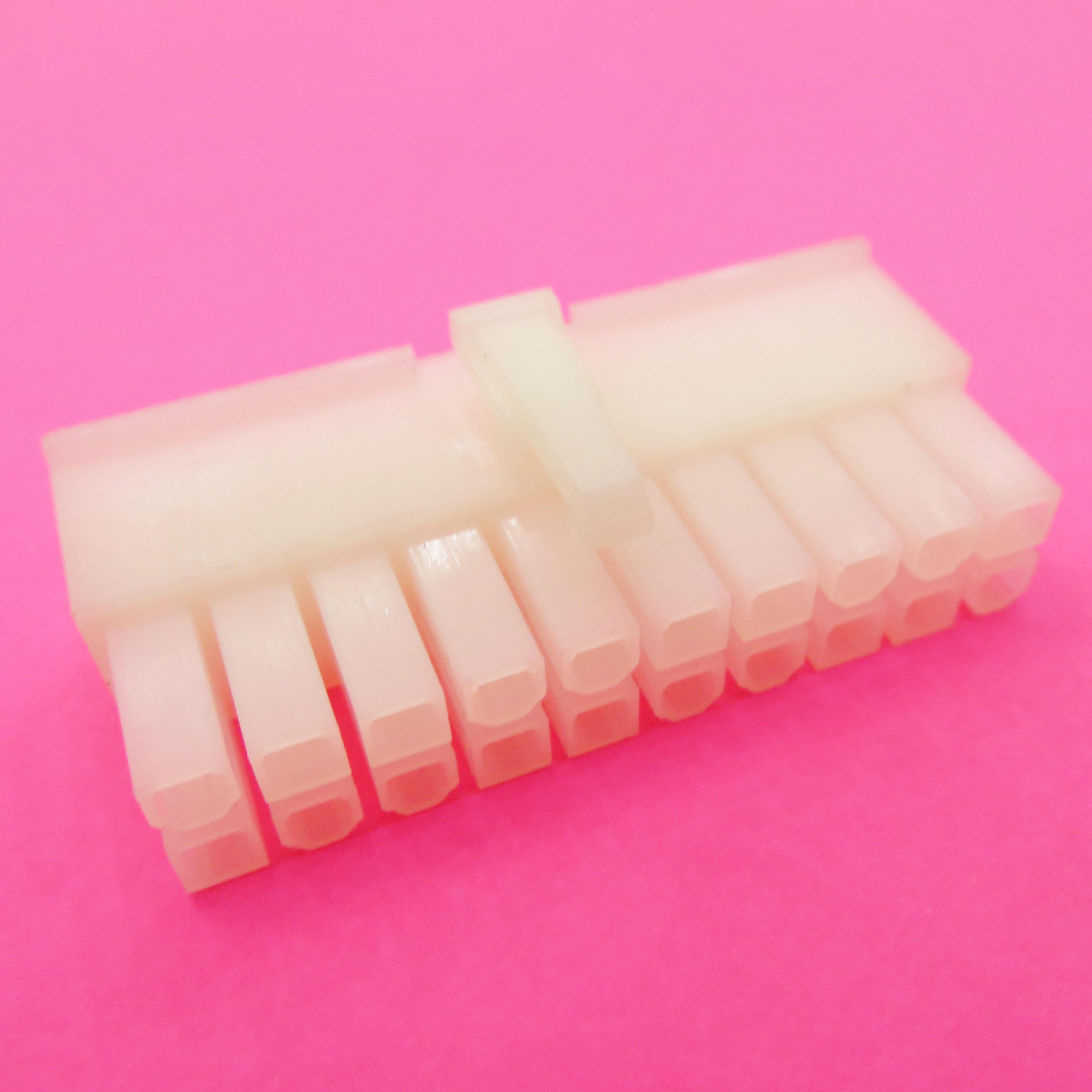 ADAM TECH-DMH-20 Einzeladersteckverbinder, Gehäuse Conn Housing F 20 POS 4.2mm Crimp ST Cable Mount