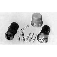 TE Connectivity-826886-7 Einzeladersteckverbinder, Gehäuse Conn Housing RCP 3 POS Crimp ST Cable Mount Black Box/Carton