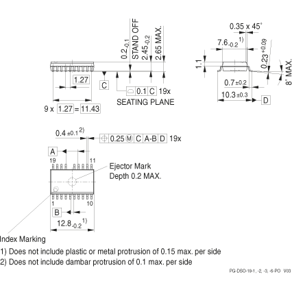 Infineon Technologies AG-ICB2FL02GXUMA2 Lighting Drivers and Controller ICs Smart Ballast Control IC for Fluorescent Lamp Ballasts