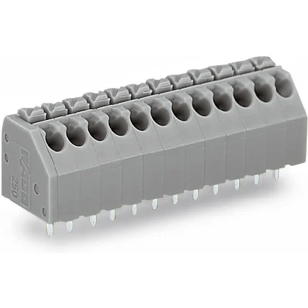 WAGO-250-104 Steckverbinder, Klemmenblöcke Conn Terminal Block 4 POS 3.5mm Solder Thru-Hole 8A Box