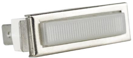 Visual Communications-31G18-2115T Panel Mount Indicators Panel Mount Indicator Rectangle INC 28V Tab 1/4 White