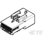 TE Connectivity-1379678-1 Custodia filo connettore dedicato Conn Housing RCP 16 POS 2.2mm Crimp ST Cable Mount Black Box