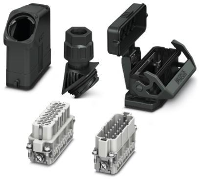 PHOENIX CONTACT-1411359 Kits de composants Connector set, degree of protection: IP66, number of positions: 16, material: PA, connection method: Screw Connection, connection cross section: AWG 20- 14