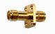 Pomona Electronics-72973 RF-Steckverbinder Conn SMA Adapter 0Hz to 18GHz 50Ohm ST Flange Mount F/F Gold