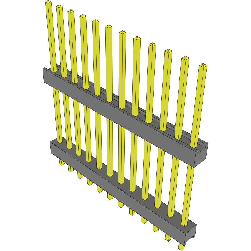 Samtec-DW-12-13-L-S-680-LL Piastre connettori e prese PCB Conn Board Stacker HDR 12 POS 2.54mm Solder ST Top Entry Thru-Hole Bulk