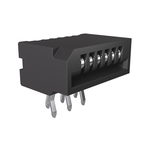 1.00mm Flex Connectors, HLW-R series, 6 Position, Side Entry Non-ZIF Connector, 1mm (0.039inch) Pitch, Kinked Terminal