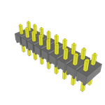 Conn Unshrouded Header HDR 18 POS 2.54mm Solder ST Top Entry Thru-Hole Bulk