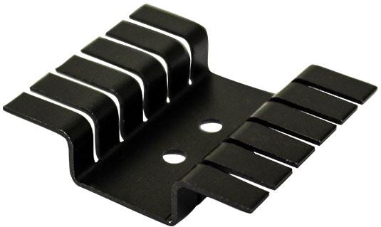 Advanced Thermal Solutions-ATS-PCBT1090 Disipador de calor Heat Sink Passive TO-220 U-Extruded Screw Mount Aluminum 3°C/W Black Anodized