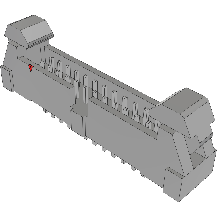 Samtec-EHT-112-01-T-D Steckverbinderleisten und Leiterplattenbuchsen Conn Ejector Header HDR 24 POS 2mm Solder ST Top Entry Thru-Hole Tube
