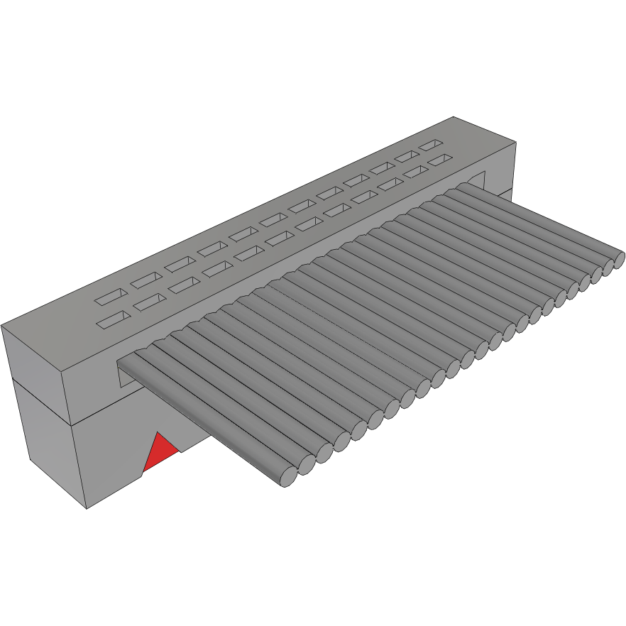Samtec-FFSD-12-S-05.00-01-N Flachband Kabelbaugruppen Cable Assembly 0.12m 30AWG 0.64mm 24 POS IDC Connector F TIGER EYE™ Bulk